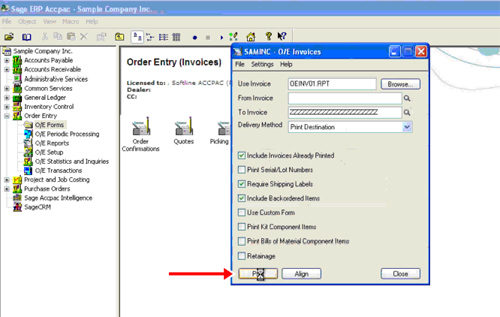 sage pdf printer driver